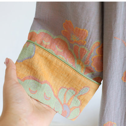 Pure Cotton Elegant Butterfly & Flower Nightdress - image 5