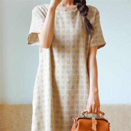 Pure Cotton Yarn-dyed Jacquard Nightdress - image 10