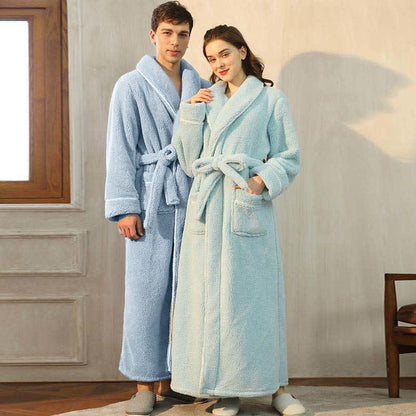 Ownkoti Comfy Fleece Pajama Long Bathrobe - image 1