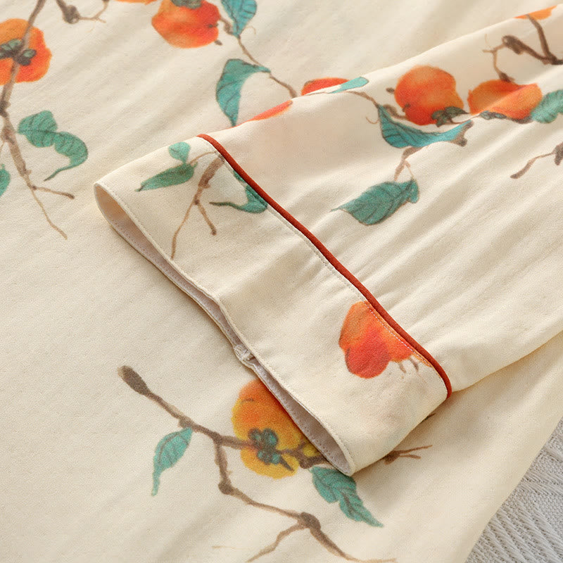 Bamboo Fiber Rural Three-quarter Sleeves Pajama - image 3