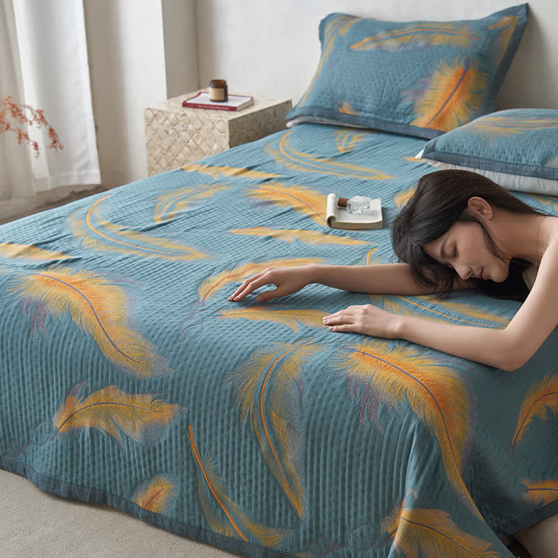 Luxurious Feather Cotton Gauze Breathable Quilt - image 9