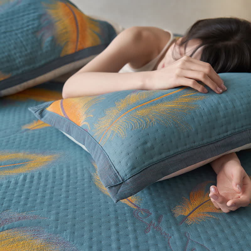 Luxurious Feather Cotton Gauze Breathable Quilt - image 14