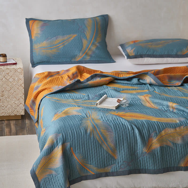 Luxurious Feather Cotton Gauze Breathable Quilt - image 10