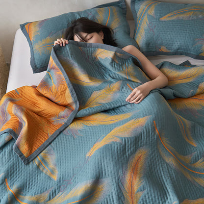 Luxurious Feather Cotton Gauze Breathable Quilt - image 5