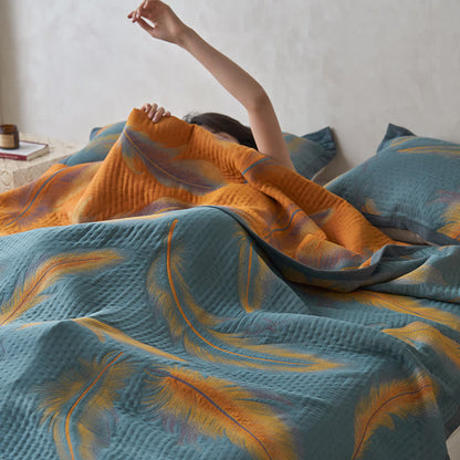 Luxurious Feather Cotton Gauze Breathable Quilt - image 4