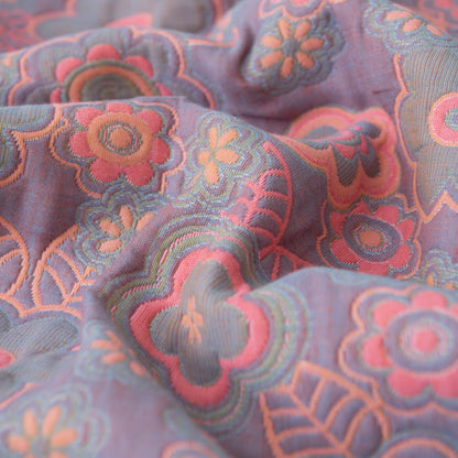 Flower Jacquard Cotton Gauze Reversible Quilt - image 6