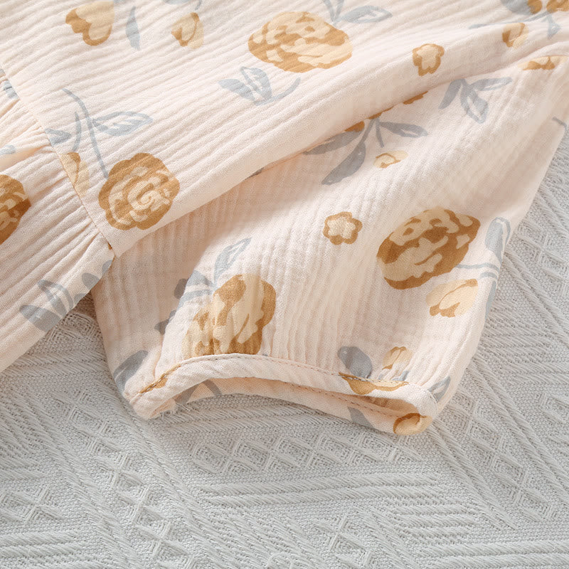 Rustic Rose Cotton Gauze Pajama Set - image 5