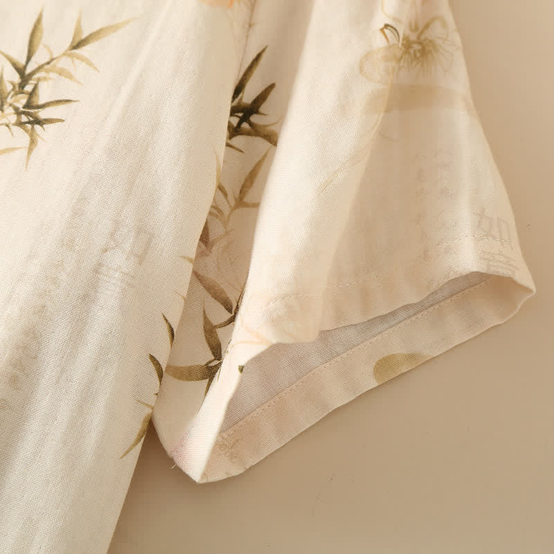 Persimmon Double Layer Gauze Nightwear Set - image 4