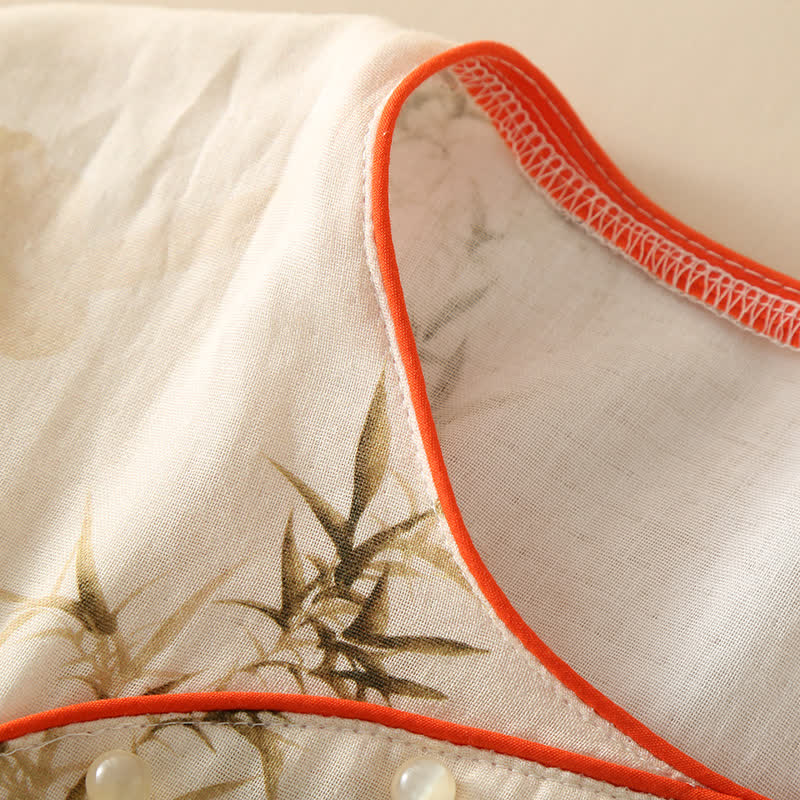 Persimmon Double Layer Gauze Nightwear Set - image 2