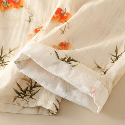 Persimmon Double Layer Gauze Nightwear Set - image 6