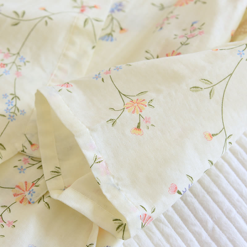 Flower Cotton Gauze Kimono Pajama Set - image 5