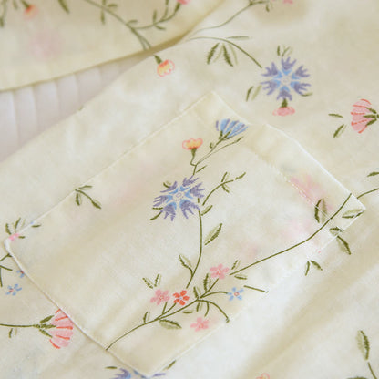 Flower Cotton Gauze Kimono Pajama Set - image 3
