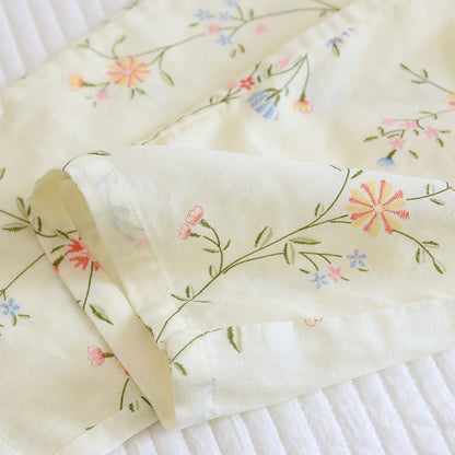 Flower Cotton Gauze Kimono Pajama Set - image 10
