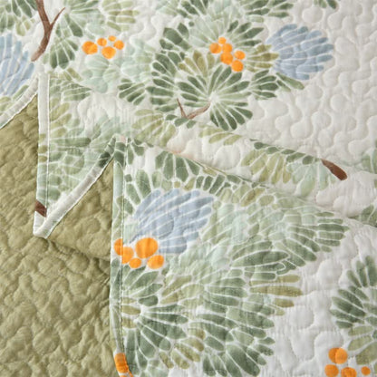 Pure Cotton Rustic Tree Quilted Bedding - image 6