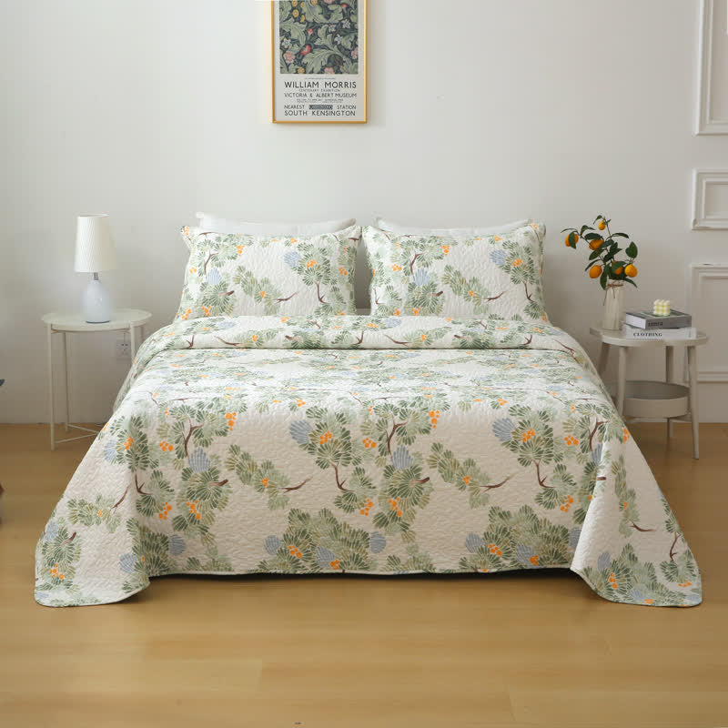 Pure Cotton Rustic Tree Quilted Bedding - image 1