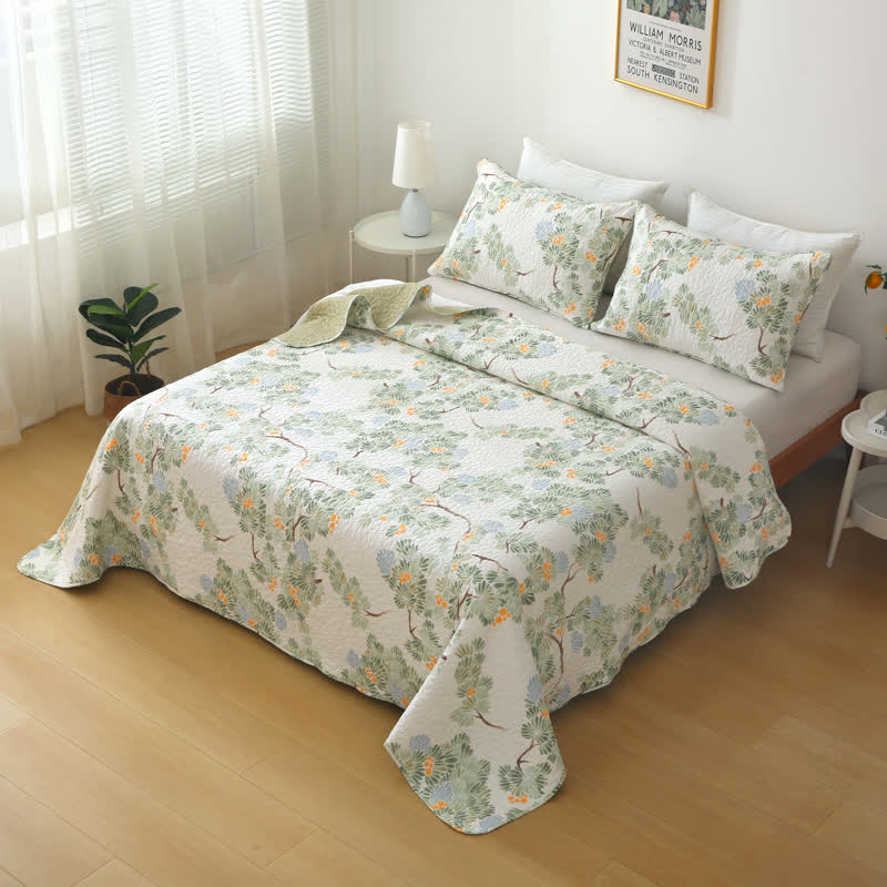 Pure Cotton Rustic Tree Quilted Bedding - image 2