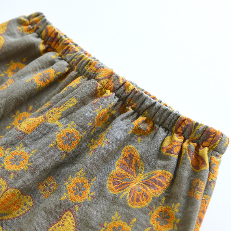 Butterfly Cotton Cropped Pants Loungewear Set - image 10