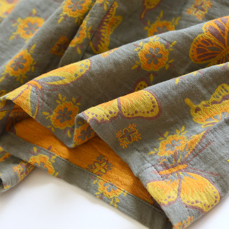 Butterfly Cotton Cropped Pants Loungewear Set - image 9