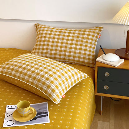 Reversible Cotton Gauze Plaid Coverlet - image 3