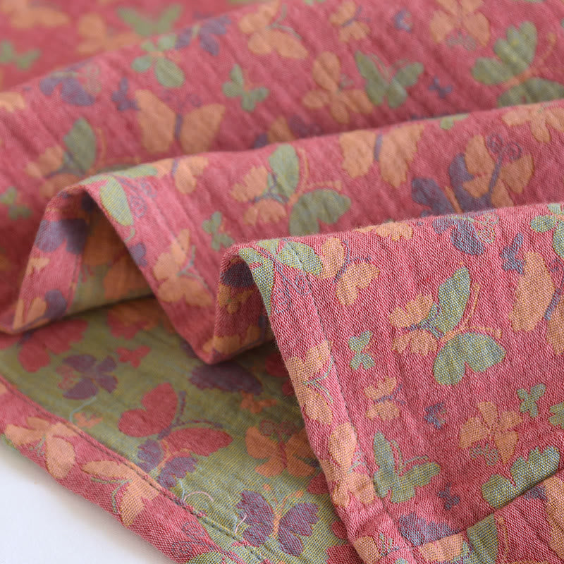 Cotton Gauze Jacquard Butterfly Pajama Set - image 9