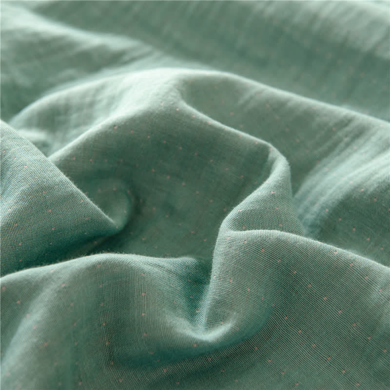 Solid Color Cotton Gauze Fitted Sheet - image 8