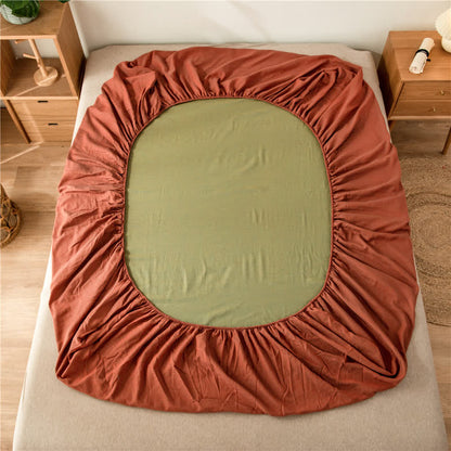 Solid Color Cotton Gauze Fitted Sheet - image 17