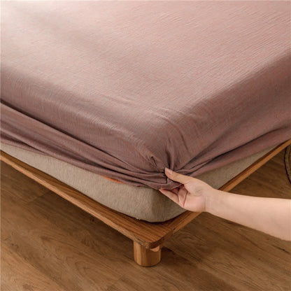 Solid Color Cotton Gauze Fitted Sheet - image 26