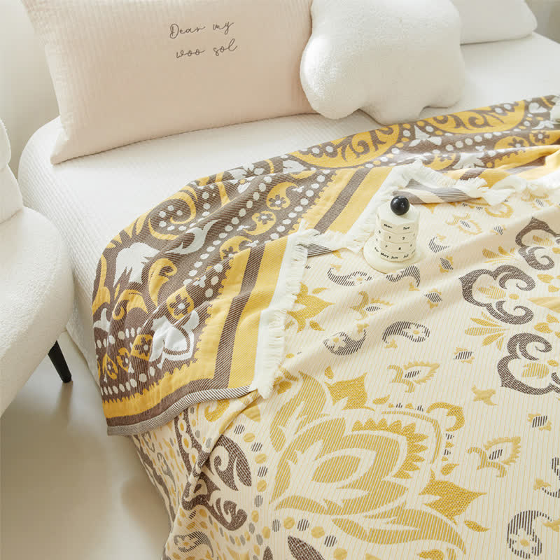 Lightweight Tassel Cotton Gauze Quilt - image 1