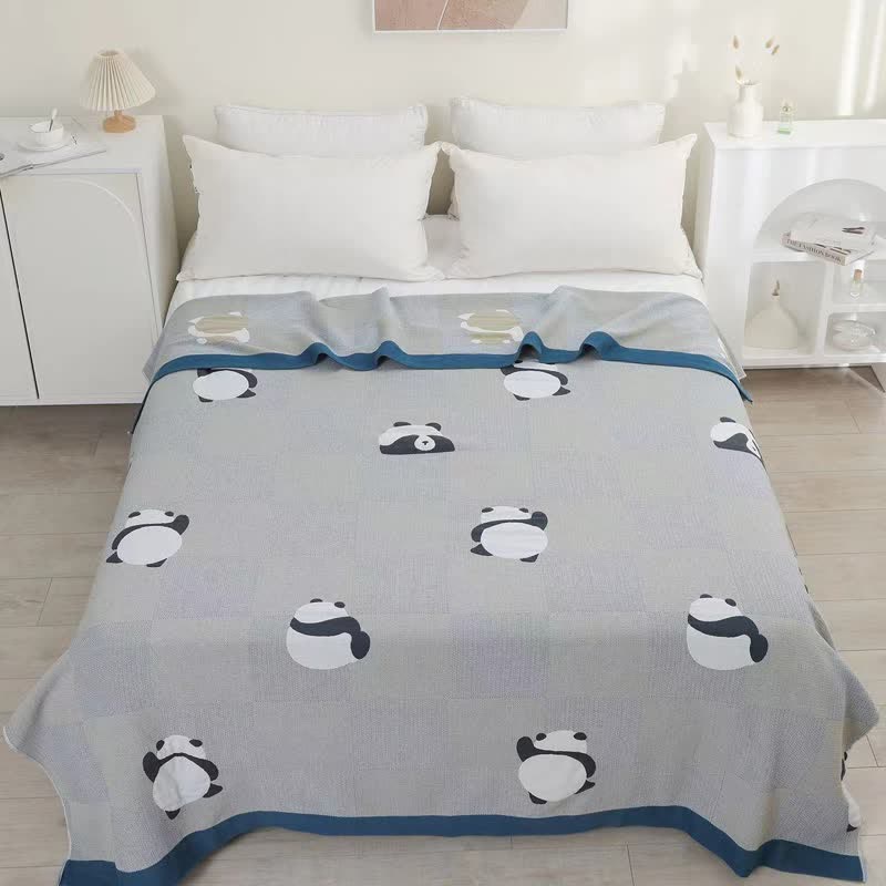 Cotton Gauze Panda Summer Soft Quilt - image 3