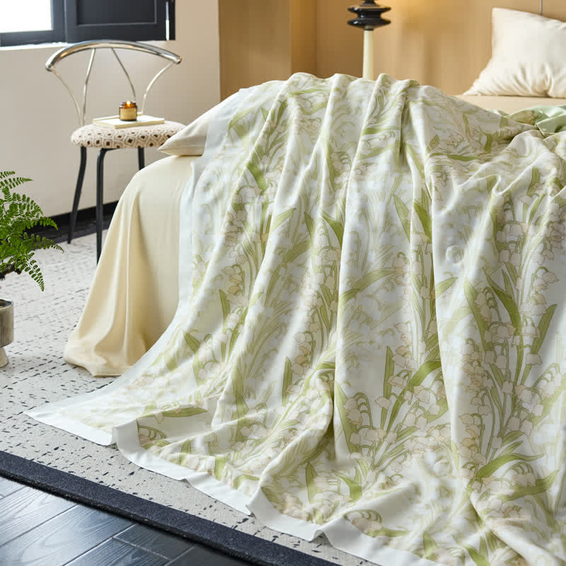 Pastoral Style Lyocell Fiber Lightweight Quilt - image 9