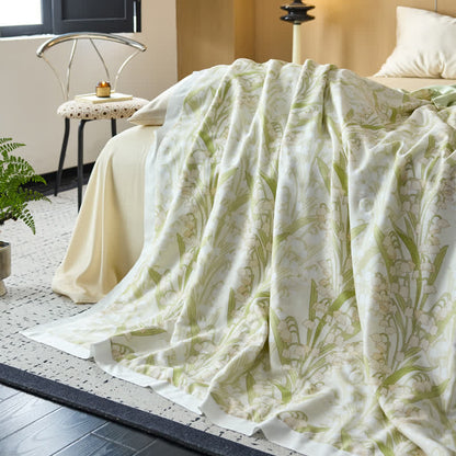 Pastoral Style Lyocell Fiber Lightweight Quilt - image 9
