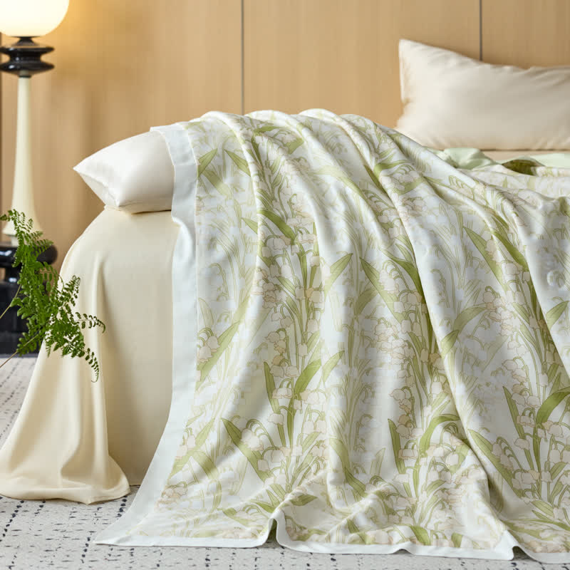 Pastoral Style Lyocell Fiber Lightweight Quilt - image 5