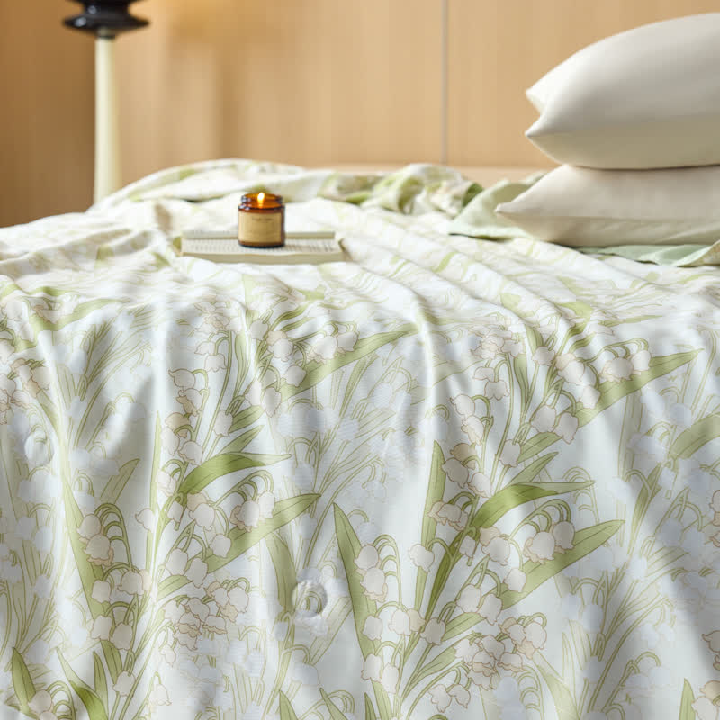 Pastoral Style Lyocell Fiber Lightweight Quilt - image 8