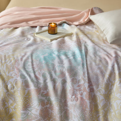 Lyocell Fiber Colorful Floral Soft Quilt - image 12