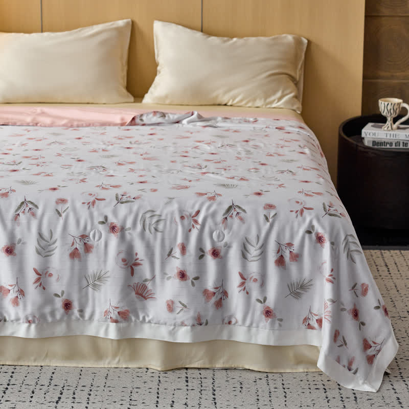 Breathable Lyocell Fiber Floral Summer Quilt - image 6