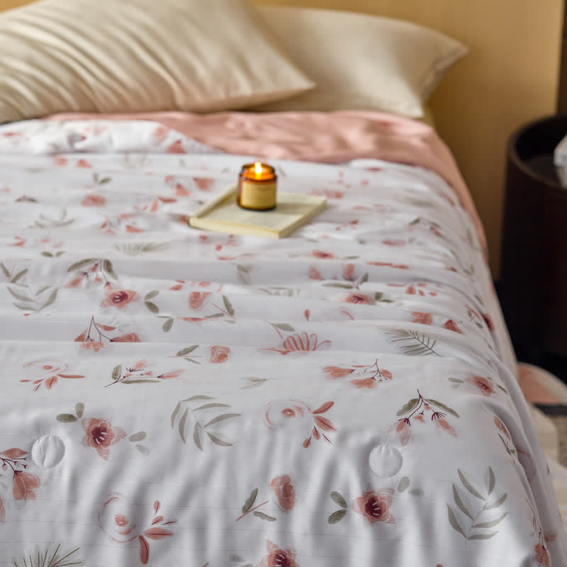 Breathable Lyocell Fiber Floral Summer Quilt - image 9