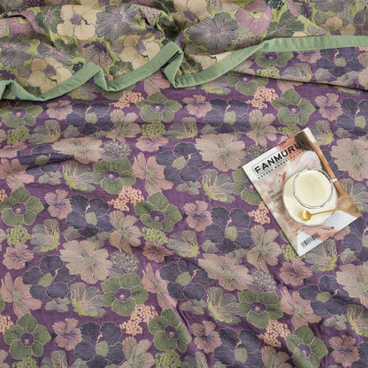 Reversible Blossom Floral Cotton Gauze Quilt - image 4