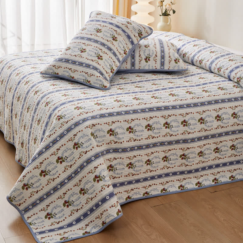 Pure Cotton Fresh Floral Quilted Bedding  - image 2