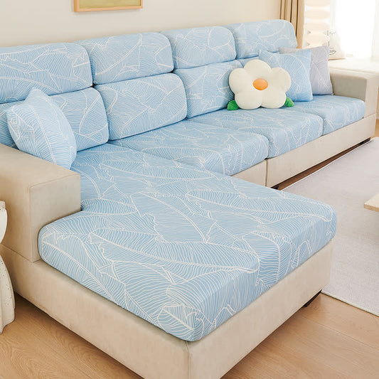 Leaf Texture Sectional Pet Couch Cover - Blue - 1pc Pillowcase: 19" x 19" - image 0