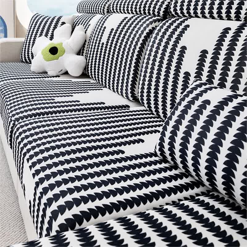 Sectional Modern Geometric Sofa Cover - image 2