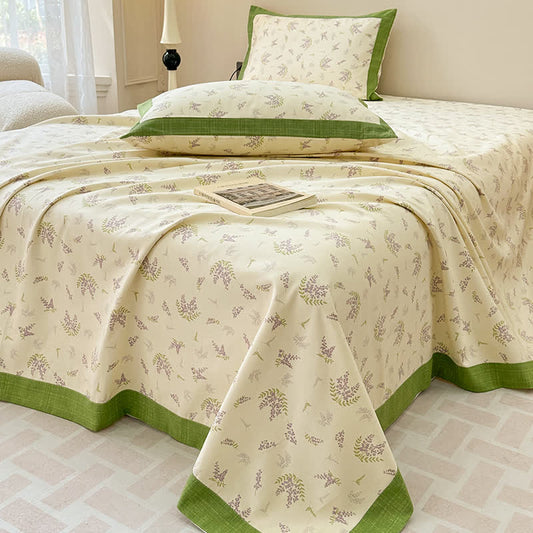 Rustic Lavender Pure Cotton Soft Coverlet - Coverlet with 2pcs Pillowcases - King - image 0