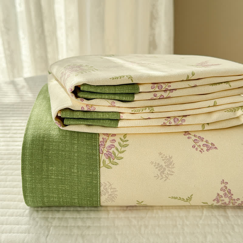 Rustic Lavender Pure Cotton Soft Coverlet - image 10