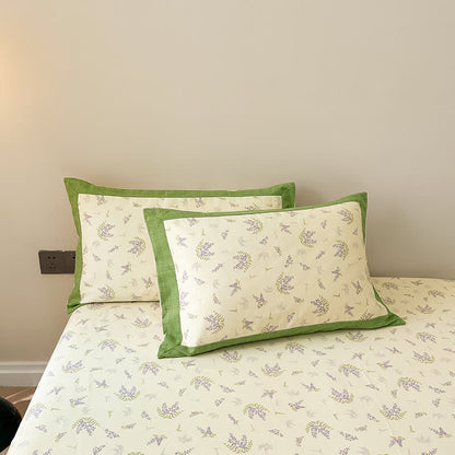 Rustic Lavender Pure Cotton Soft Coverlet - 2pcs Pillowcases - 19" x 29" - image 8