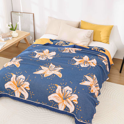 Pastoral Lily Lightweight Soft Quilt - Queen - image 1