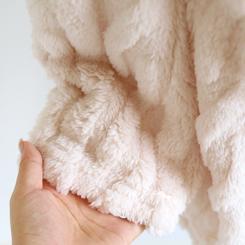 Embroidery Fluffy Fleece Long Sleeves Pajama Set - image 2