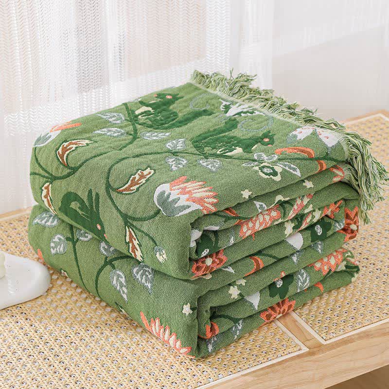 Cotton Gauze Breathable Rural Reversible Quilt - image 7