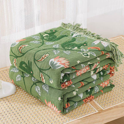 Cotton Gauze Breathable Rural Reversible Quilt - image 7