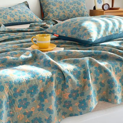  Premium Cotton Pastoral Style Flat Sheet - image 3