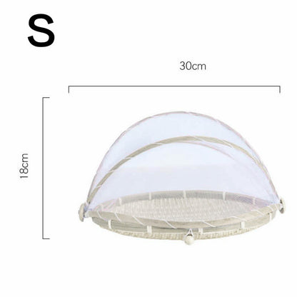 Ownkoti Creative Hand-Woven Food Basket / Tray with Net Cover - image 5