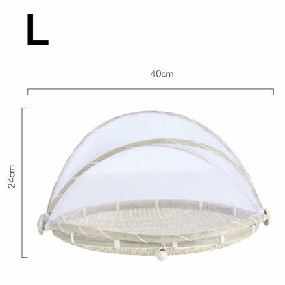 Ownkoti Creative Hand-Woven Food Basket / Tray with Net Cover - image 7